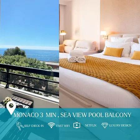 Monaco Border Luxury - Sea View - Pool Beausoleil
